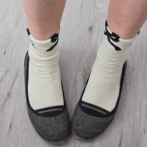 vintage Nike | herringbone gray black sporty ballet flats shoes | WMS 7.5